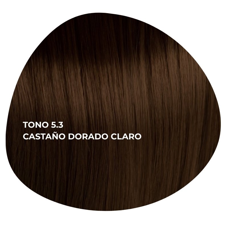 TINTES PROFESIONALES TINTE PROFESIONAL TONO 5.3 CASTAÑO DORADO CLARO MARCA OSMOIKON 100 ml
