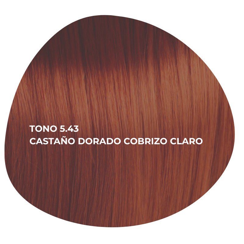 TINTES PROFESIONALES TINTE PROFESIONAL TONO 5.43 CASTAÑO DORADO COBRIZO CLARO MARCA OSMOIKON 100 ml