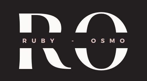 logo ruby osmo hair products, productos para el cuidado del cabello con calidad europea.