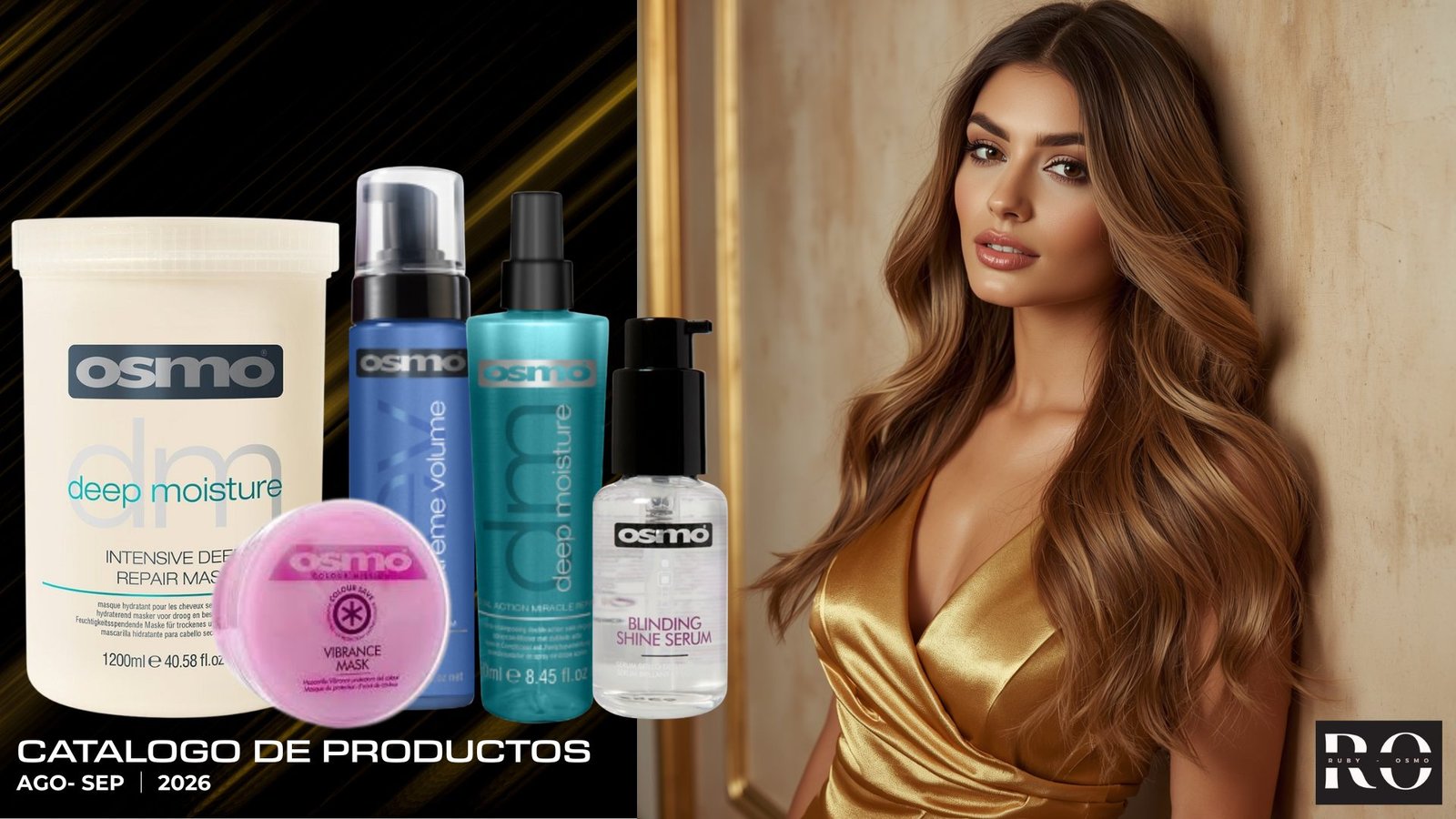 imagen de portada para Catálogo de productos profesionales para el cuidado del cabello marca OSMO agosto-septiembre 2026